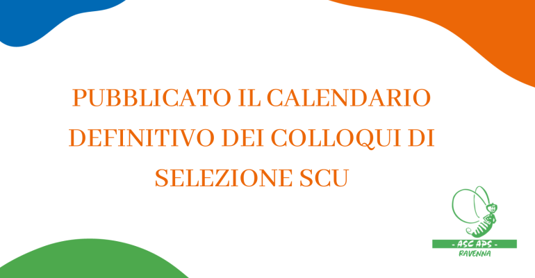 CALENDARIO COLLOQUI SCR