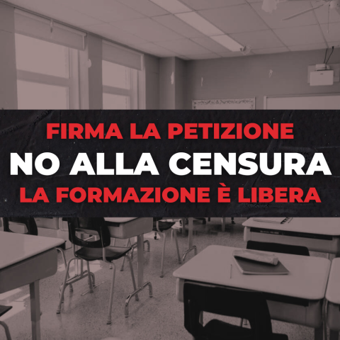 FIRMA LA PETIZIONE - NO ALLA CENSURA - FORMAZIONE LIBERA