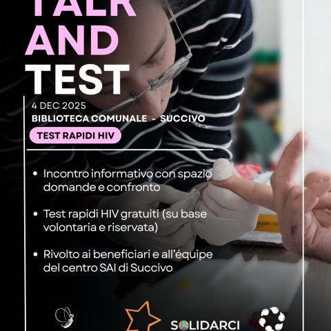 4 DEC 2025 - BIBLIOTECA COMUNALE DI SUCCIVO. TEST RAPIDI HIV.