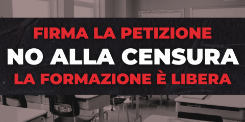 FIRMA LA PETIZIONE - NO ALLA CENSURA - FORMAZIONE LIBERA