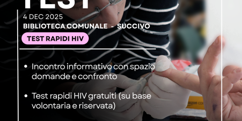 4 DEC 2025 - BIBLIOTECA COMUNALE DI SUCCIVO. TEST RAPIDI HIV.