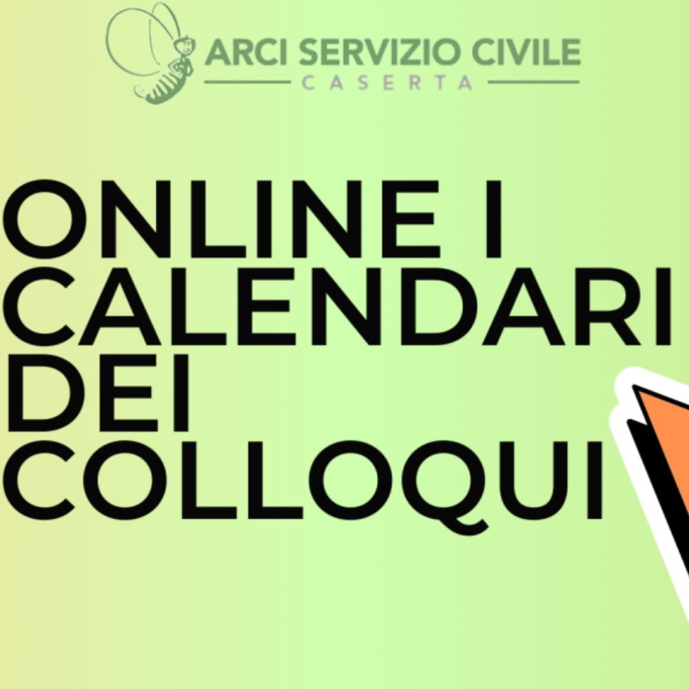 ONLINE I CALENDARI DEI COLLOQUI BANDO SERVIZIO CIVILE UNIVERSALE