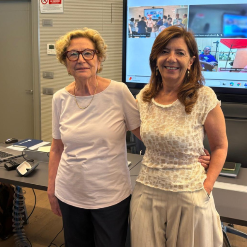 La nuova Portavoce del FTS Lombardia Lella Brambilla e la portavoce uscente Valeria Negrini
